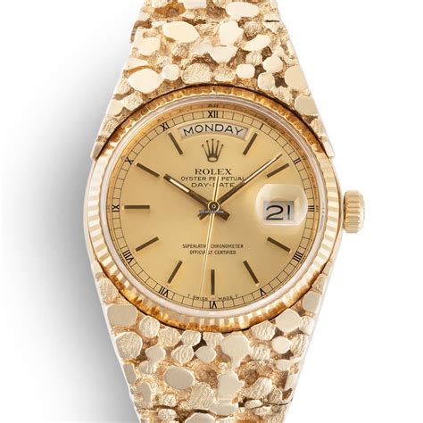 rolex day date gold nugget|rolex day date.